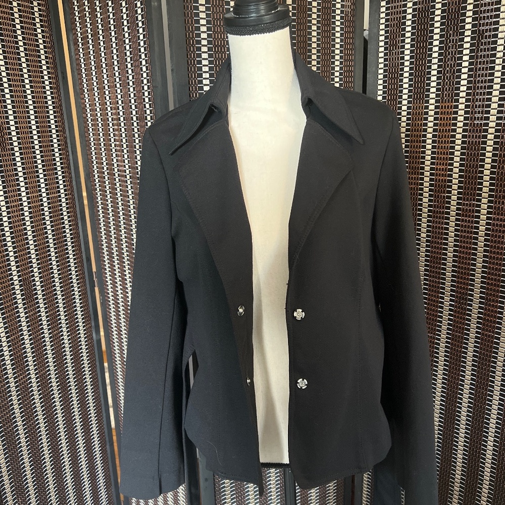 Women's Black wrap Blazer size large - Picture 3 of 5
